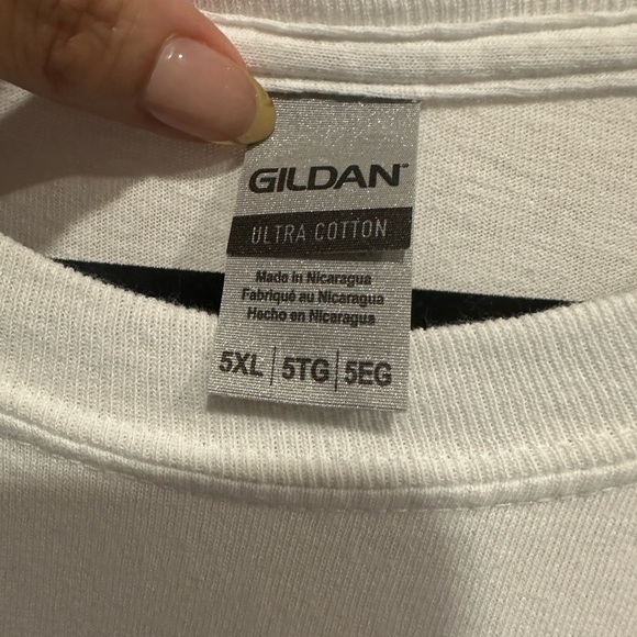 White Long Sleeve Shirt with Red MAGA Graphic - Picture 4 of 5